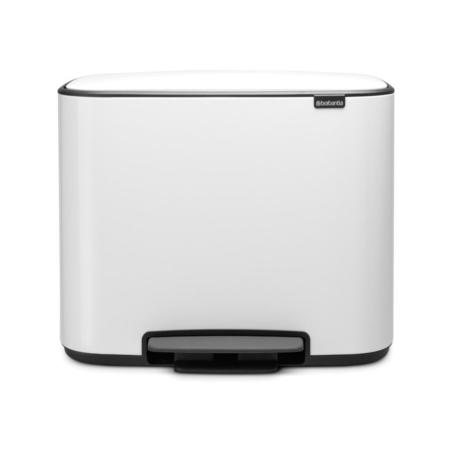 Brabantia Bo Pedal Bin (11 + 23L) White White
