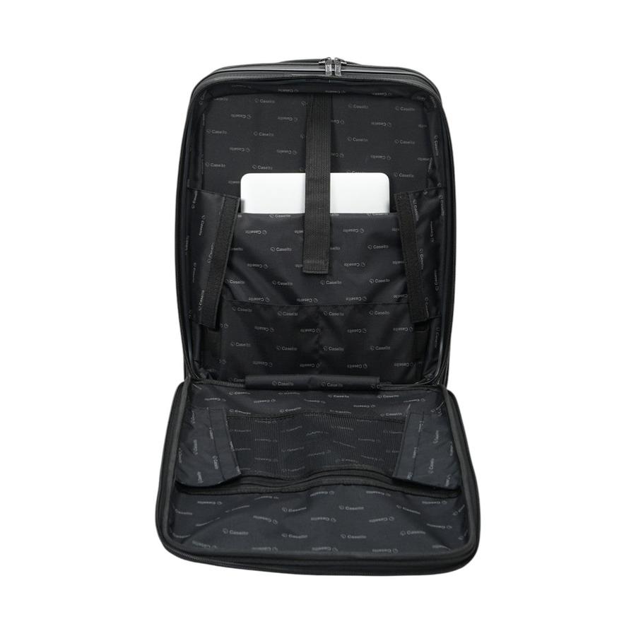 Caselite Venture 57cm Top Open Hardside Carry-On Suitcase Black Black