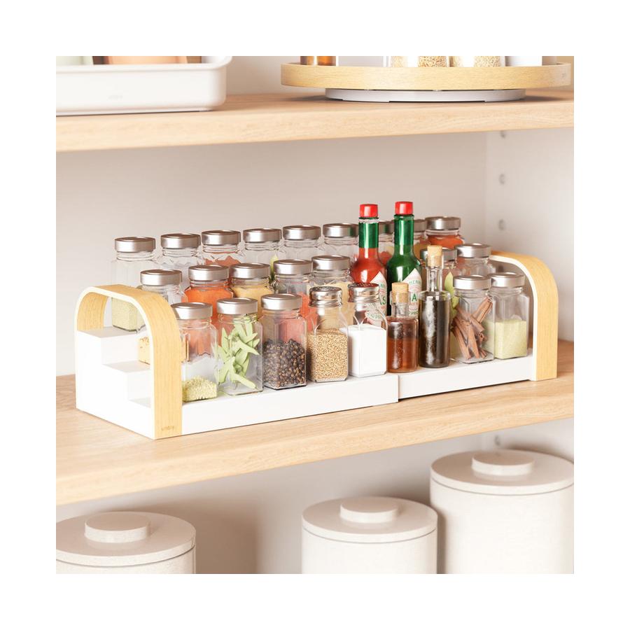Umbra Bellwood 3-Tier Spice Shelf White/Natural White/Natural