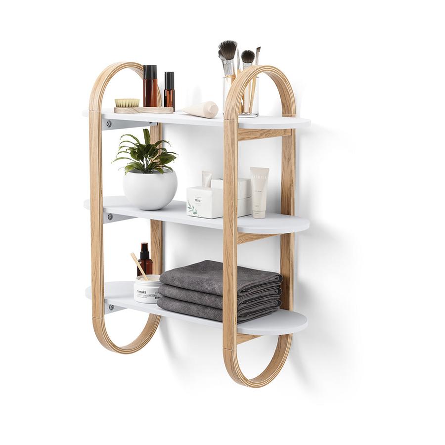 Umbra Bellwood Wall Shelf White/Natural White/Natural