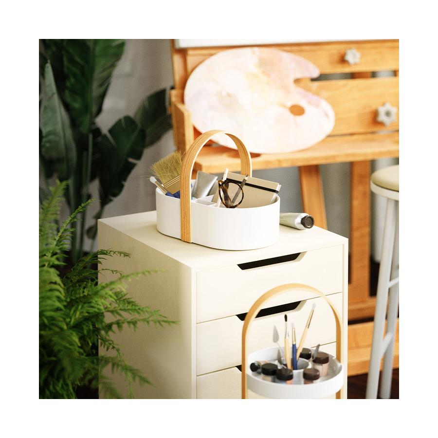 Umbra Bellwood Caddy White/Natural White/Natural