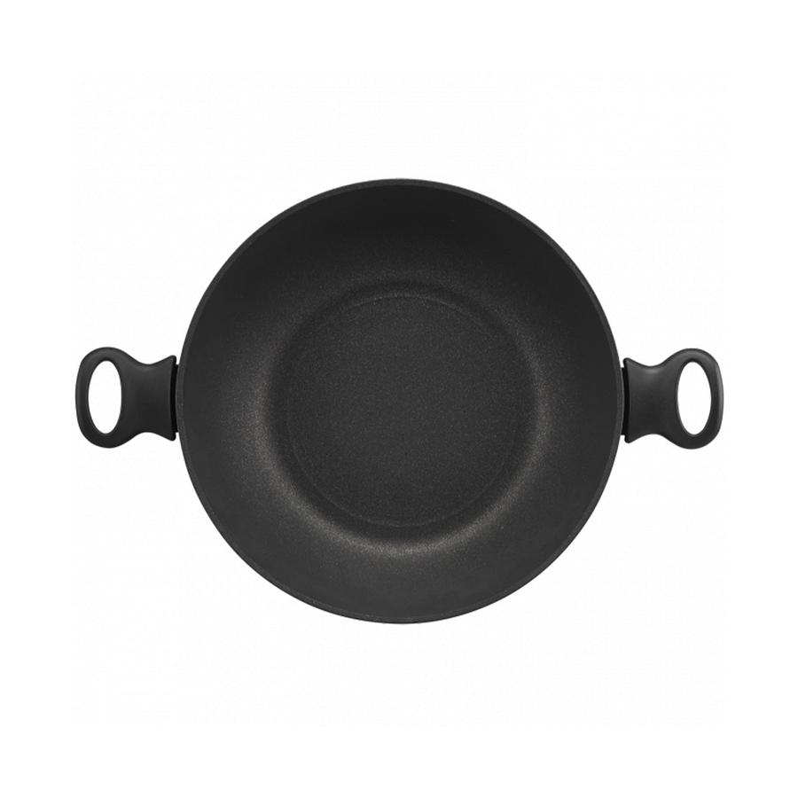 Essteele Per Domani 30cm Covered Wok Black Black