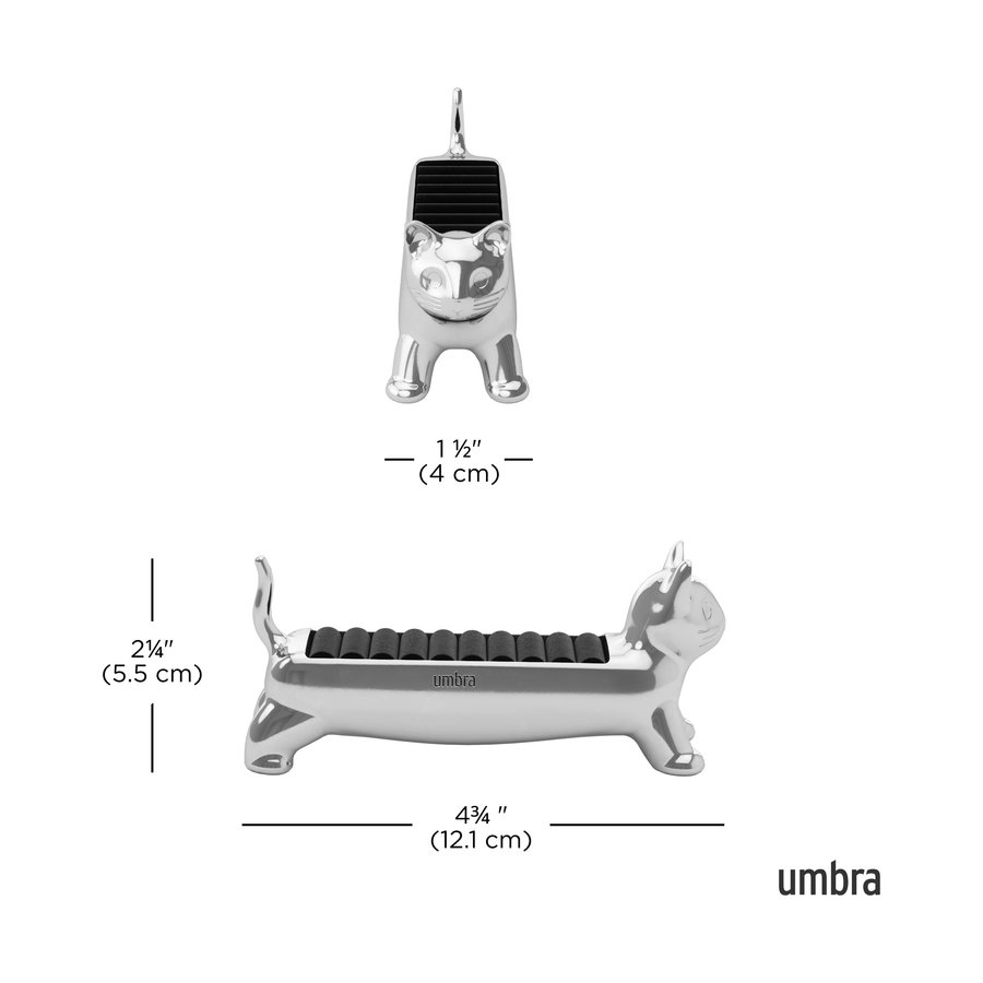 Umbra Ali Cat Ring Holder Chrome Chrome