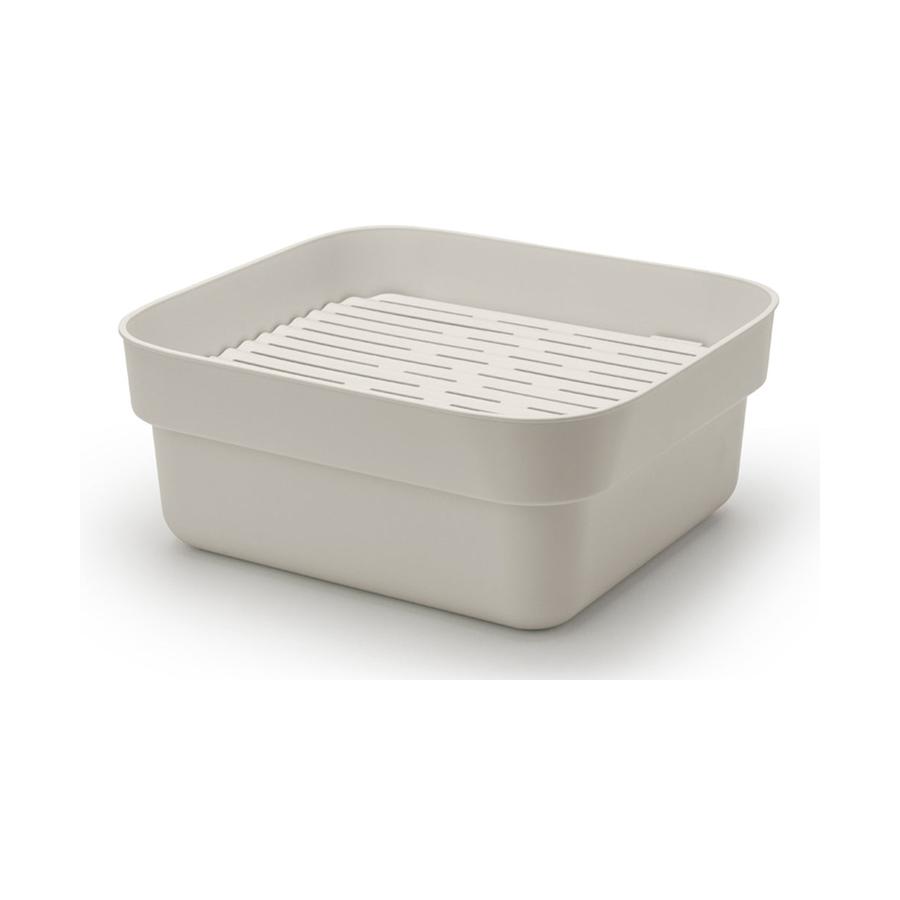 Brabantia Washing Up Bowl with Drying Tray Light Grey Light Grey