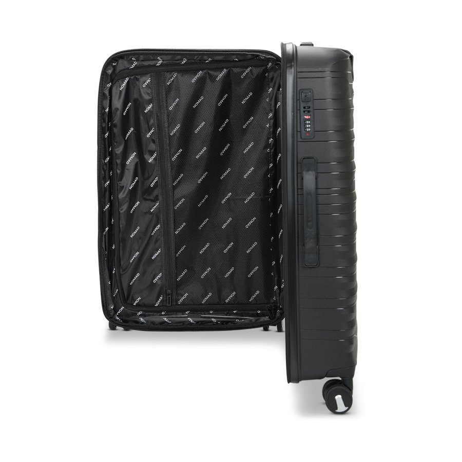 Nomad Discover 56cm, 65cm and 75cm Hardside Luggage Set Black Black