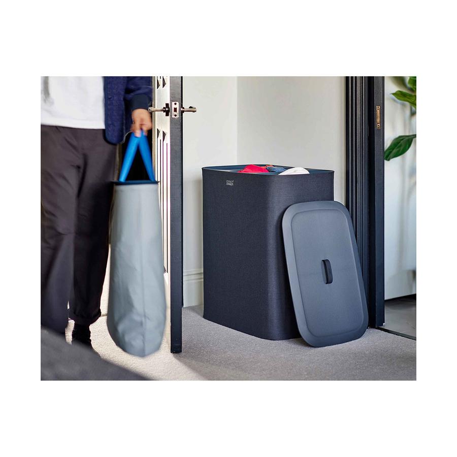 Joseph Joseph Tota Trio 90L Laundry Separation Basket Black Black