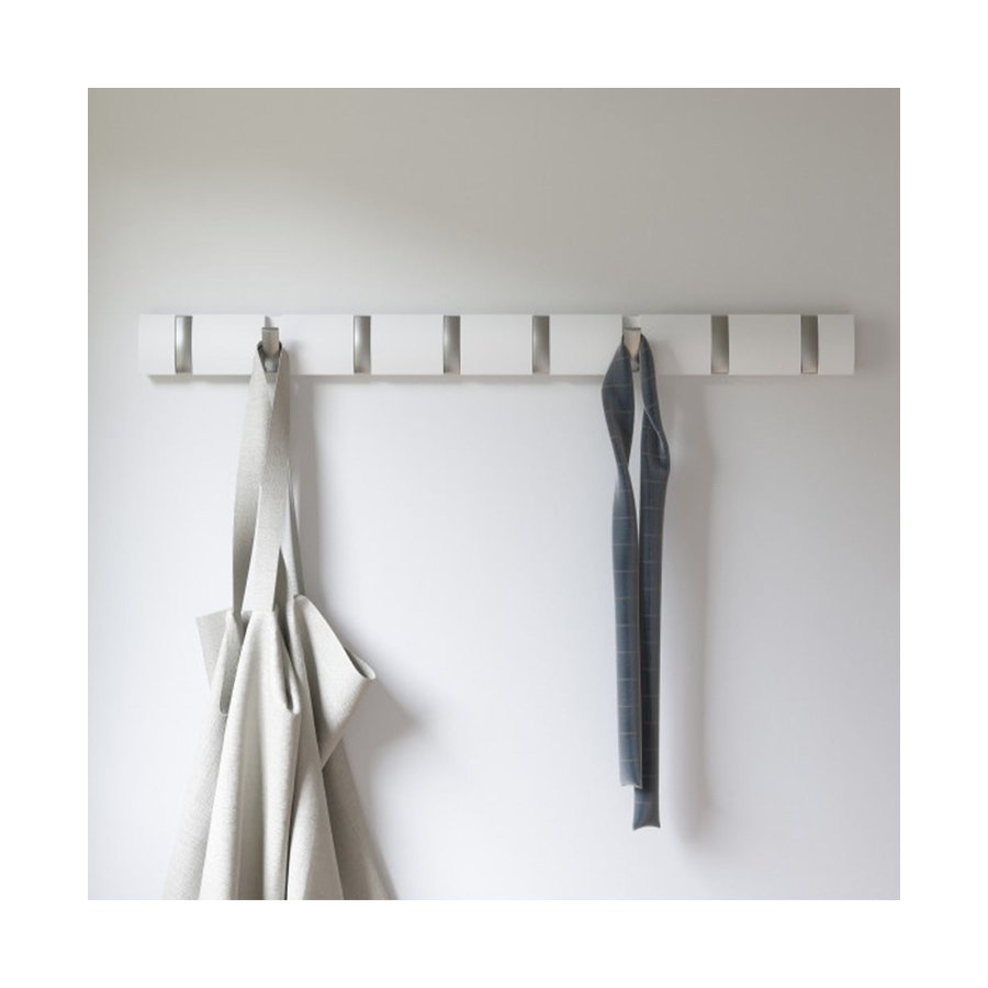 Umbra Flip 8 Wall Mounted Hook White White
