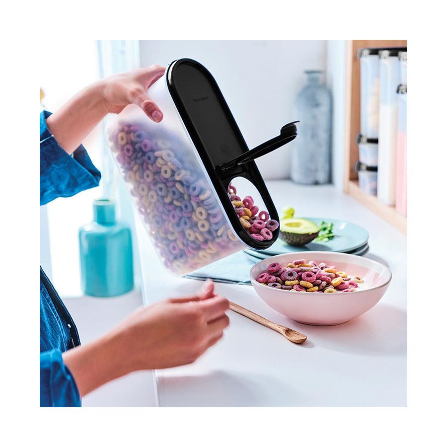 Tupperware Modular Mates Super Oval Pour All Seal/Lid Black Black