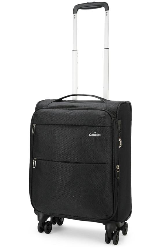 Caselite Ultra 55cm Softside Carry-On Suitcase Black