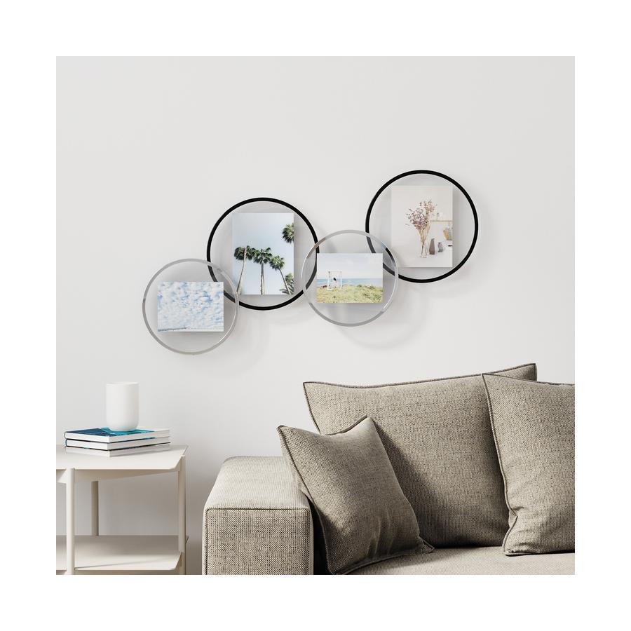 Umbra Infinity Floating Round Picture Frame - 10cm x 15cm Black Black