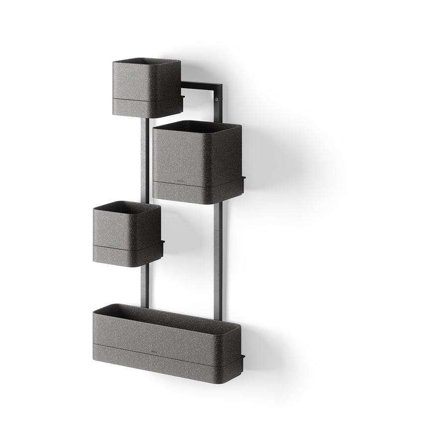 Umbra Cubiko Wall Planter Black Black