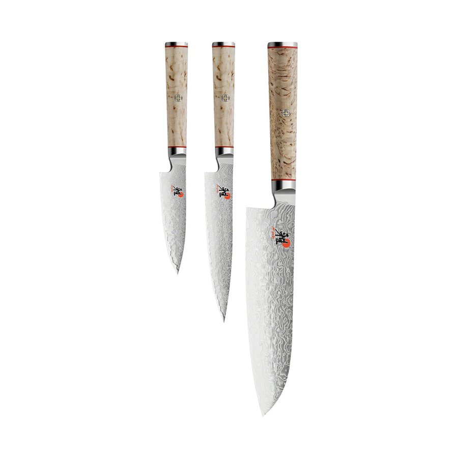 Miyabi Birchwood 3 Piece Knife Set Natural Natural