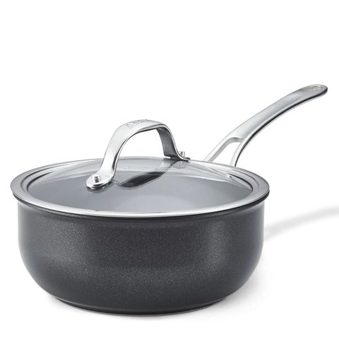 Anolon SearTech 20cm (2.4L) Covered Saucier Black