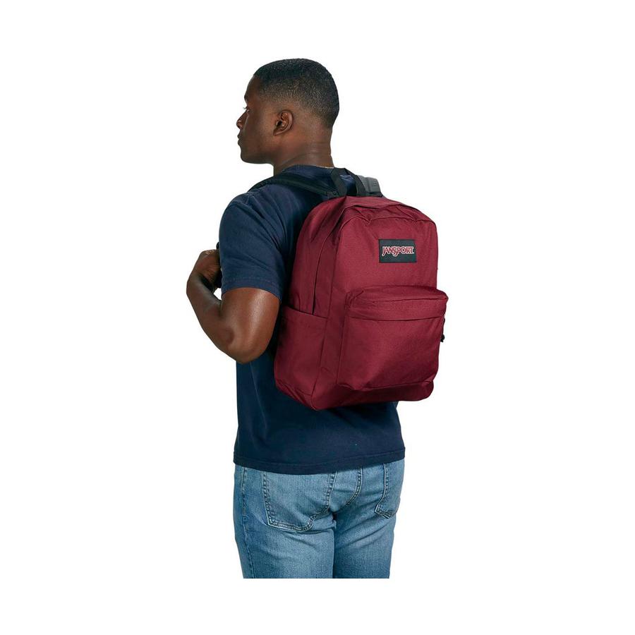 Jansport Superbreak Plus Backpack Russet Red Russet Red