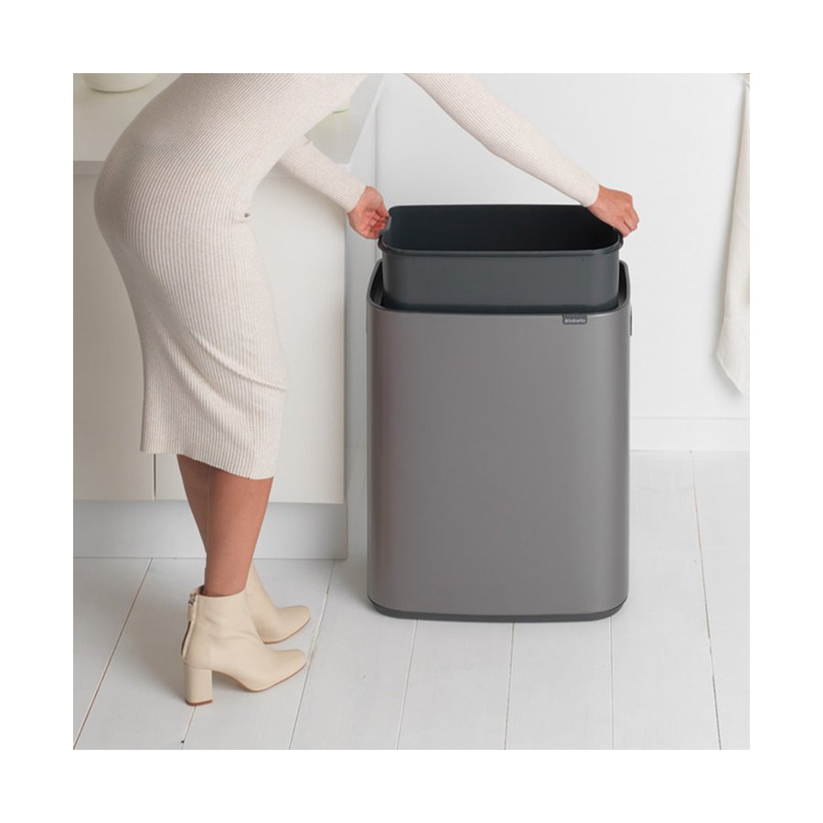 Brabantia Bo Touch Bin (60L) Platinum Platinum