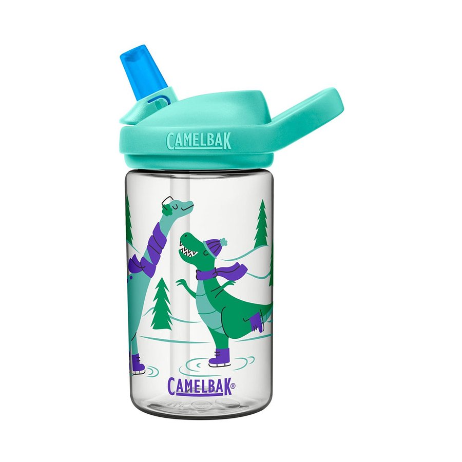 Camelbak 14oz (400ml) Eddy+ Kids Tritan Renew Drink Bottle Ice Skating Dinos Ice Skating Dinos