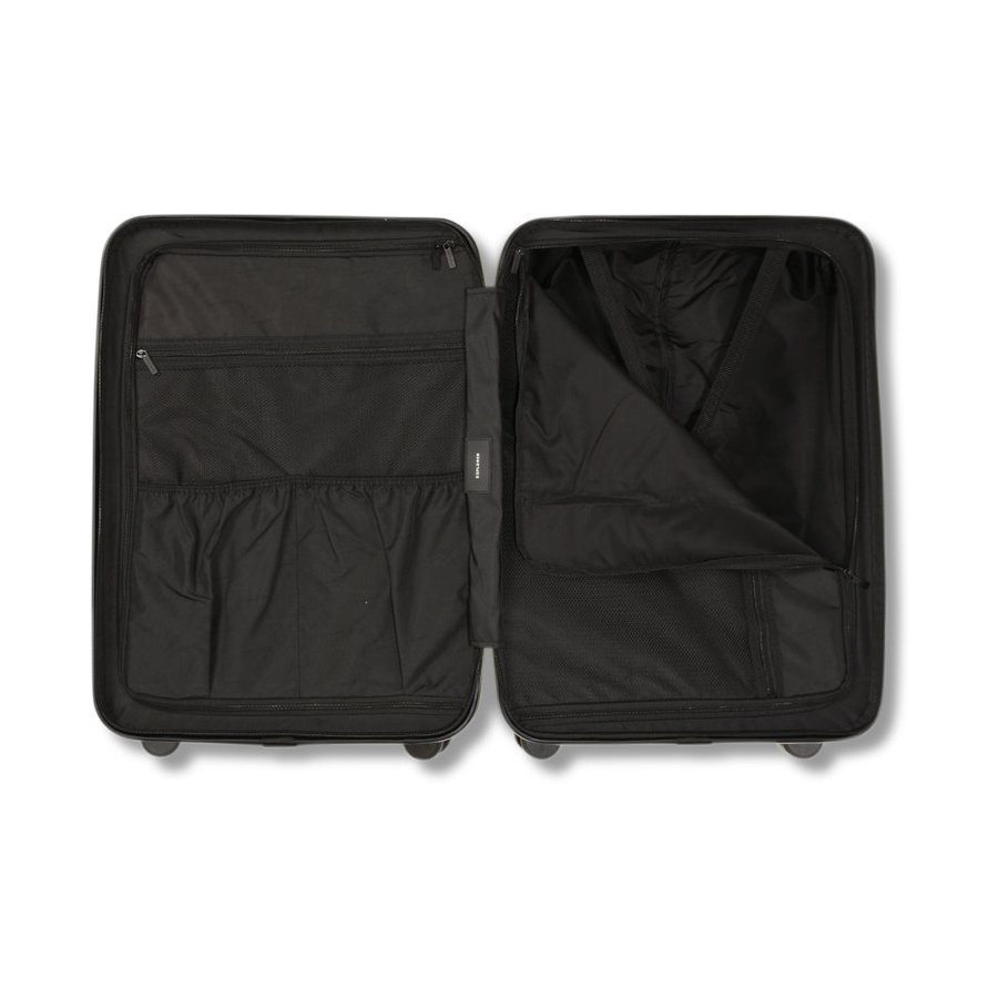 Explorer Luna-Air 63cm Hardside Checked Suitcase Black Black