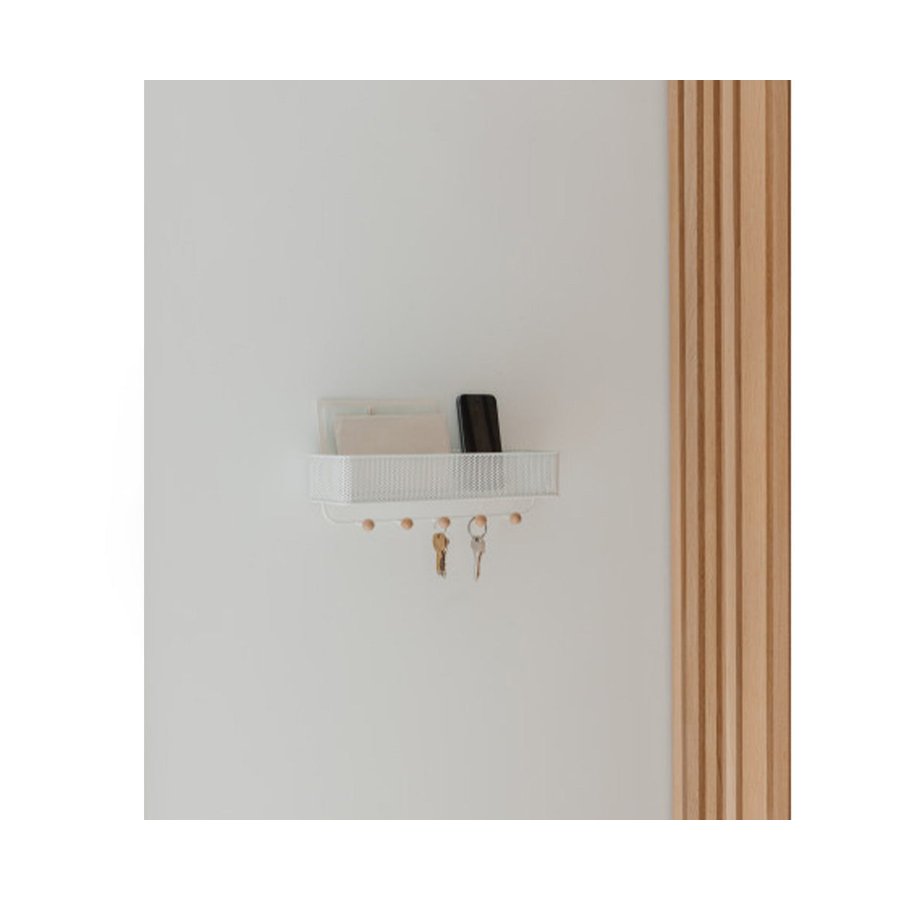 Umbra Estique Entryway Organiser White White