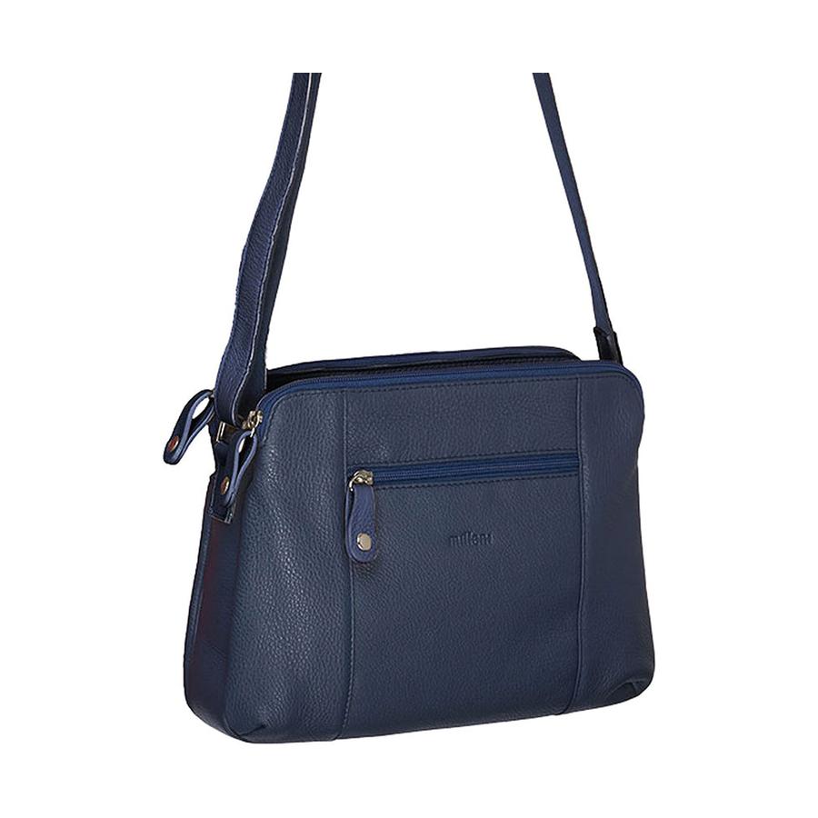 Milleni Grace Women's Leather Crossbody Bag Navy Navy