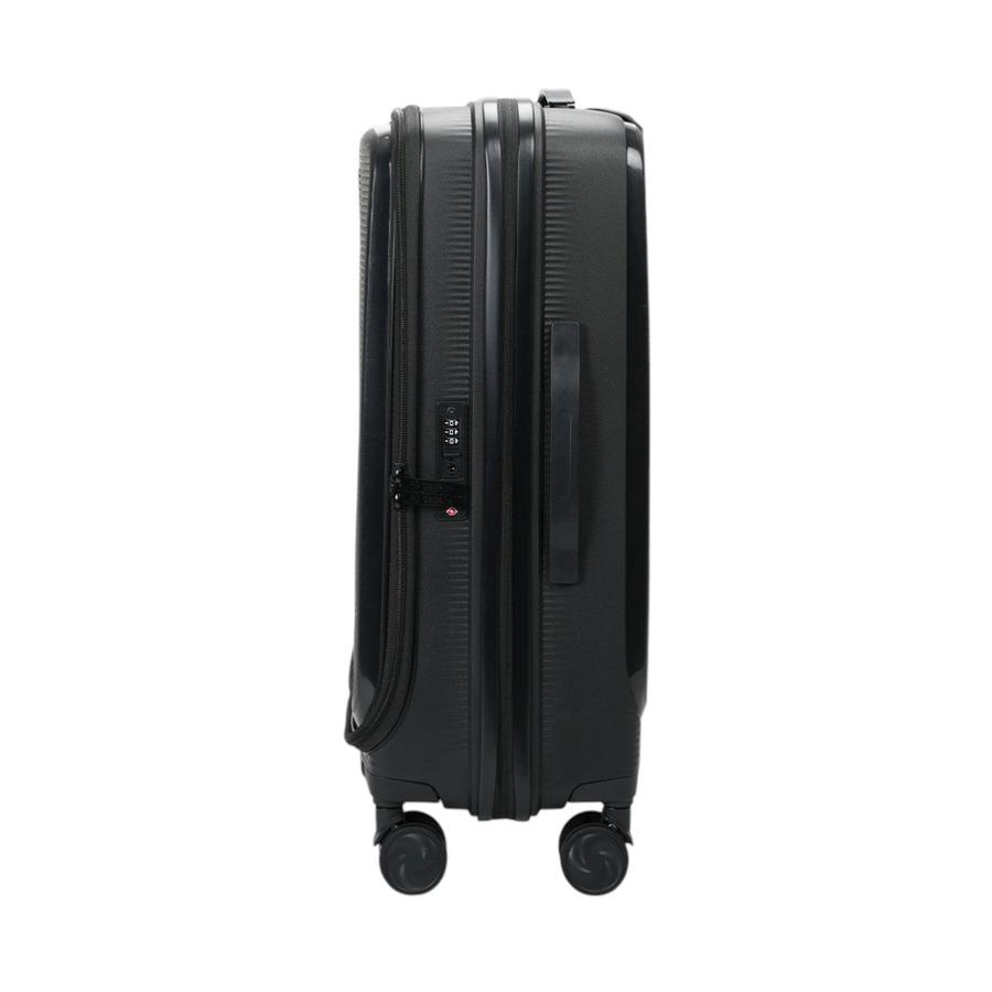 Caselite Venture 57cm & 66cm Top Open Hardside Luggage Set Black Black