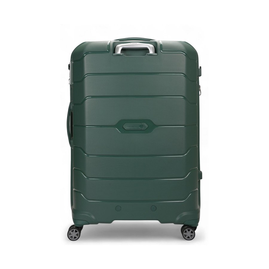 Samsonite Oc2lite 81cm Hardside Checked Suitcase Hunter Green Hunter Green