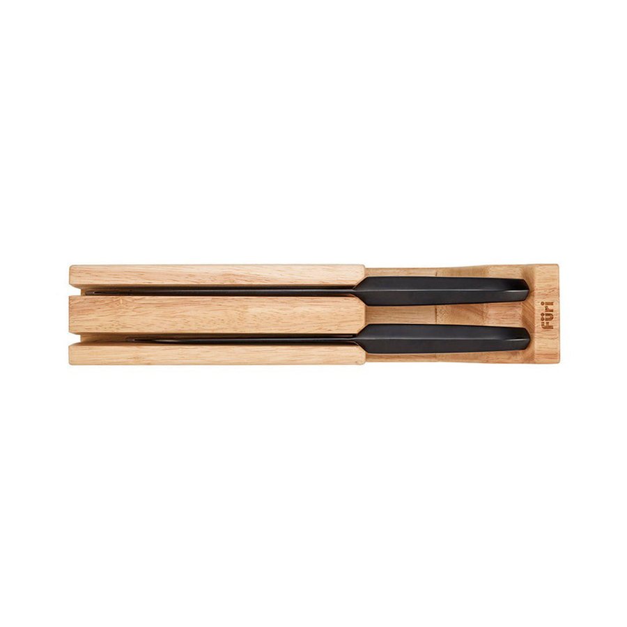 Furi Pro Jet 3 Piece Knife Block Set Black Black