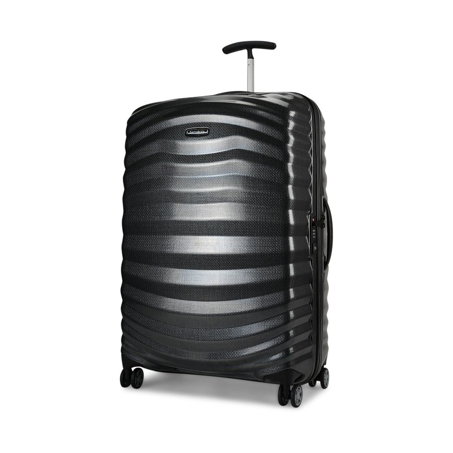 Samsonite Lite-Shock Sport 55cm & 75cm CURV Luggage Set Black Black