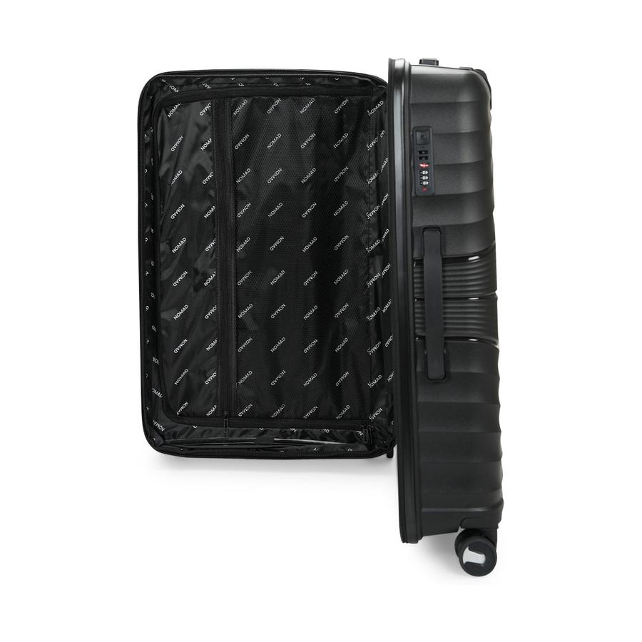 Nomad Aspire 75cm Hardside Checked Suitcase Black Black