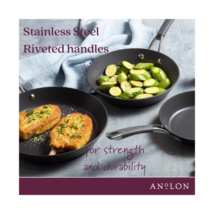 Anolon Endurance+ 3 Piece Cookware Set Black Black