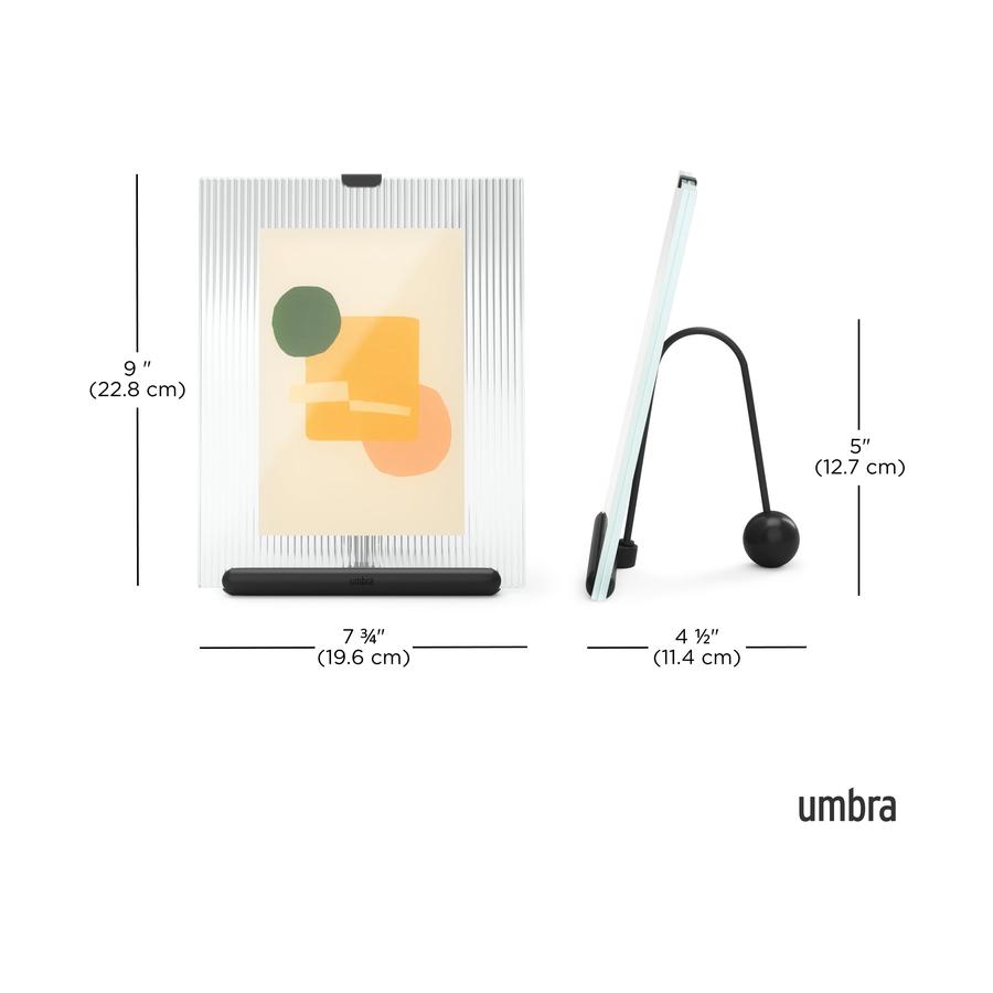 Umbra Flute 13 x 18cm Picture Frame Black Black