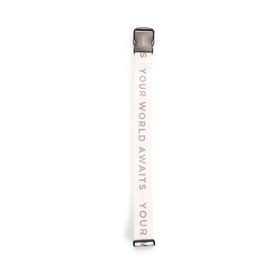 Explorer Luggage Strap White White