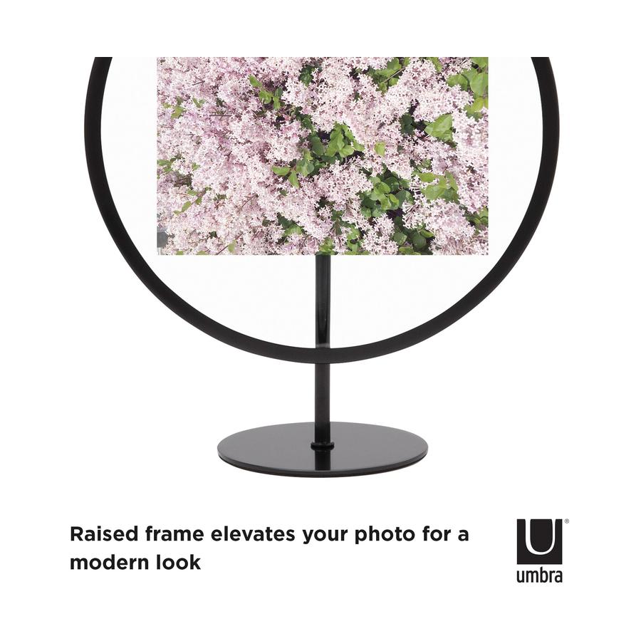 Umbra Infinity Floating Round Picture Frame - 10cm x 15cm Black Black