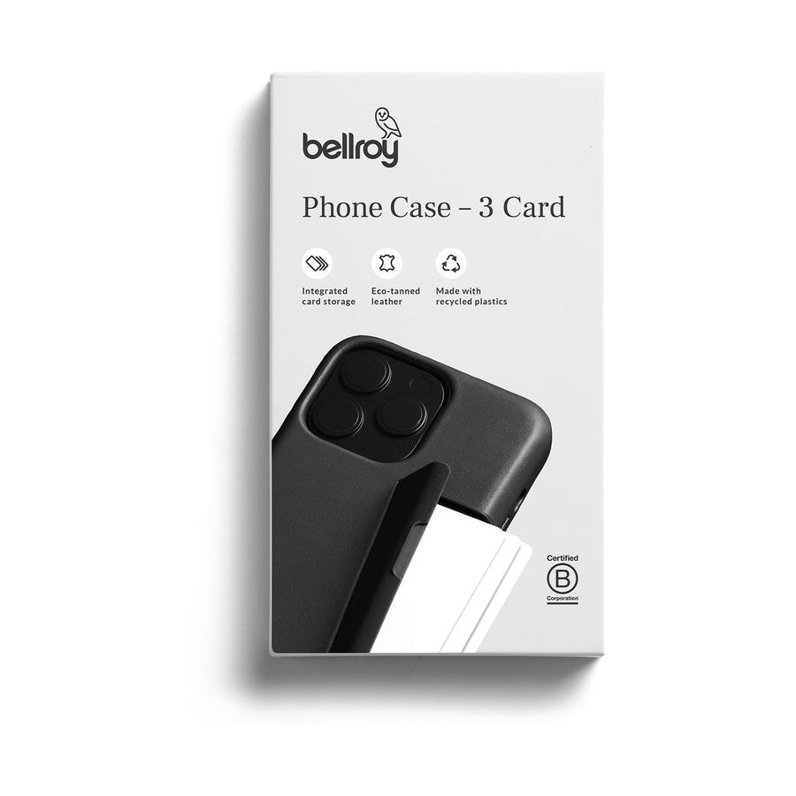 Bellroy iPhone 15 Pro Max Phone Case - 3 Card (With Button Add-On) Terracotta Terracotta