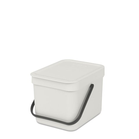 Brabantia Sort & Go Waste Bin (6L) Light Grey