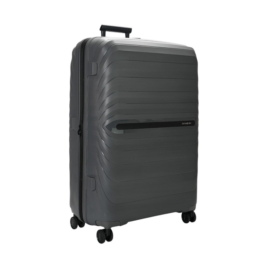 Samsonite Octolite Neo 81cm Hardside Checked Suitcase Gunmetal Gunmetal