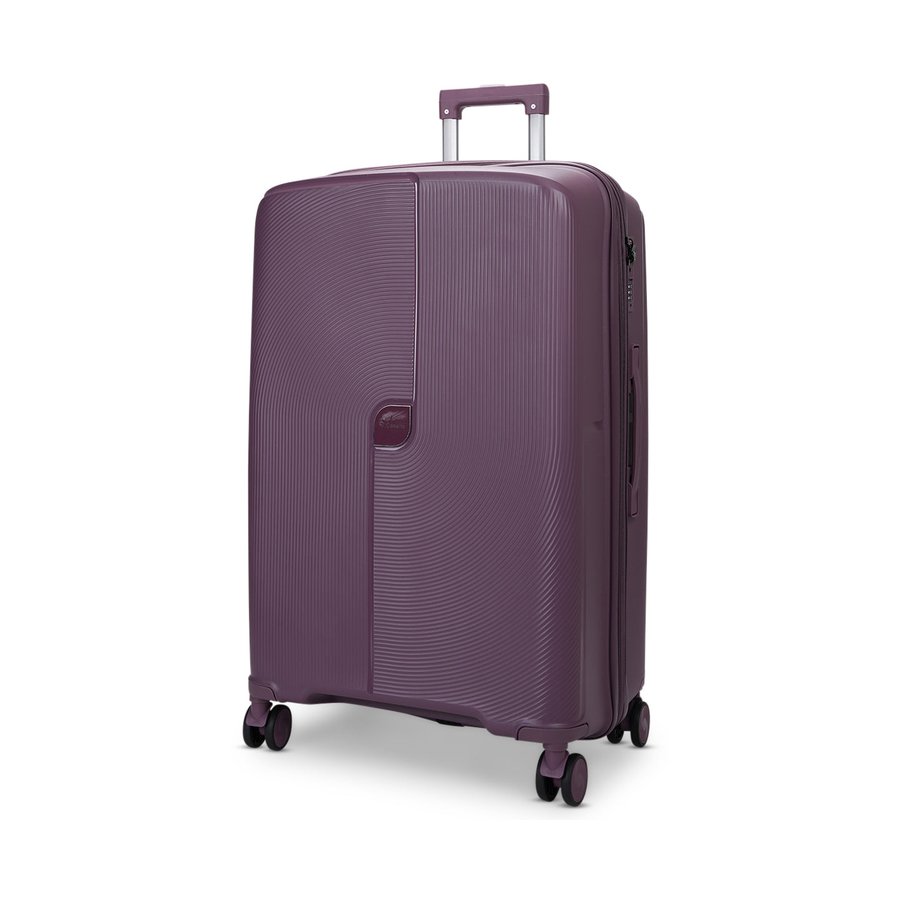 Caselite Aero 75cm Hardside Checked Suitcase Purple Purple