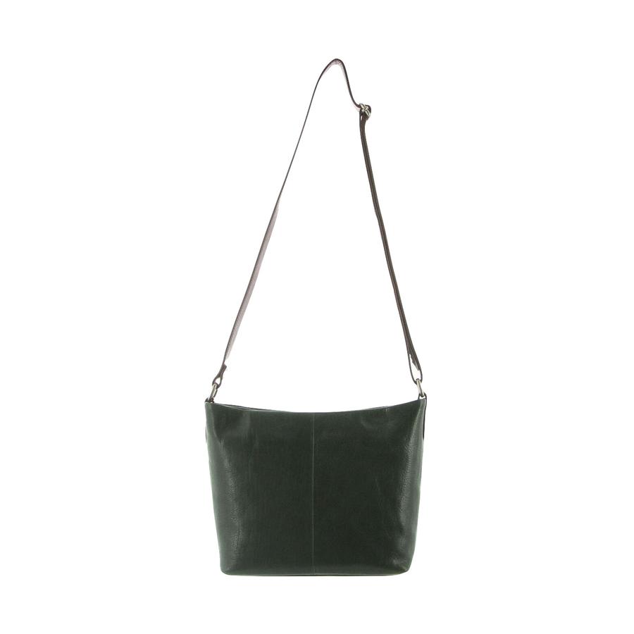 Milleni Evie Women's Leather Crossbody Bag Emerald/Chestnut Emerald/Chestnut