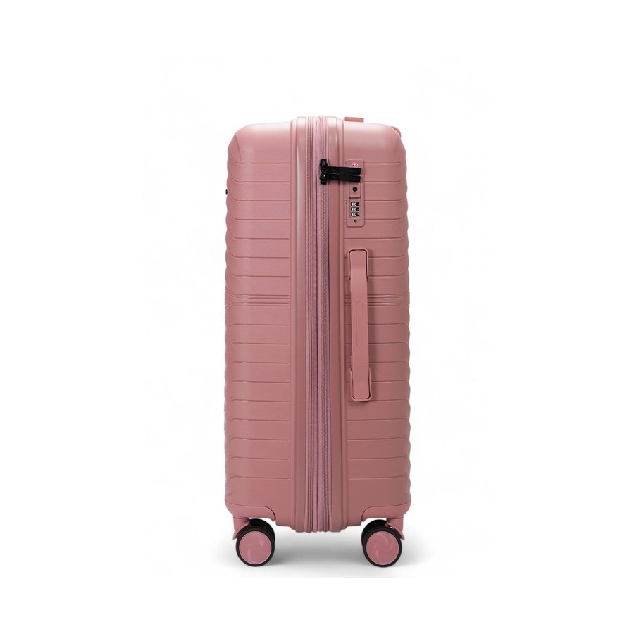Caselite Summit 65cm Hardside Checked Suitcase Rose Rose