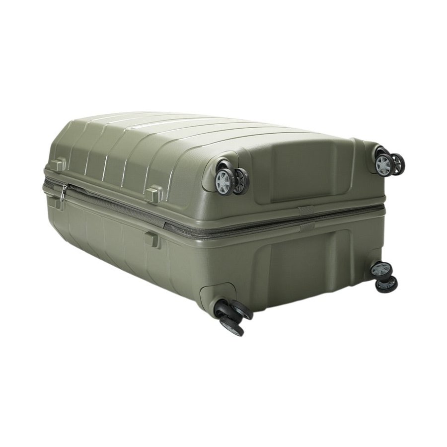 Samsonite Oc2lite 81cm Hardside Checked Suitcase Olive Green Olive Green