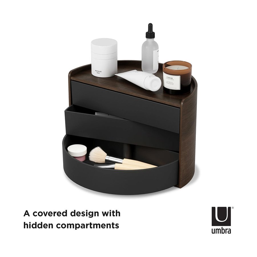 Umbra Moona Storage Box Black/Walnut Black/Walnut