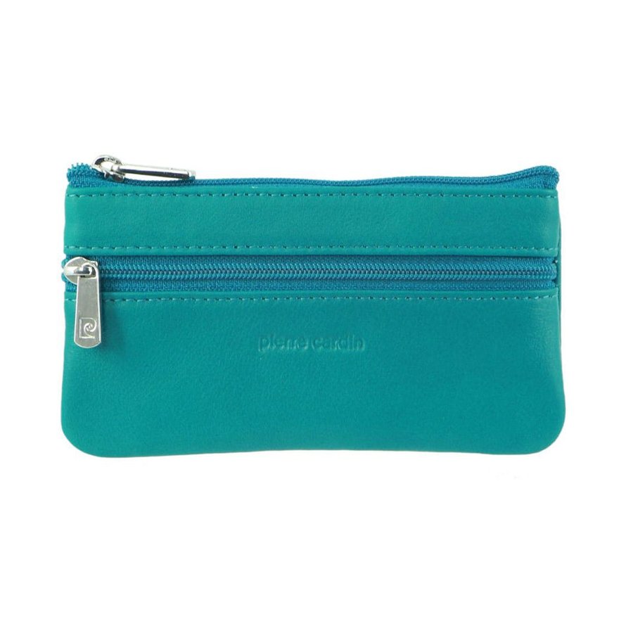 Pierre Cardin Tiana Italian Leather Coin Purse Turquoise Turquoise