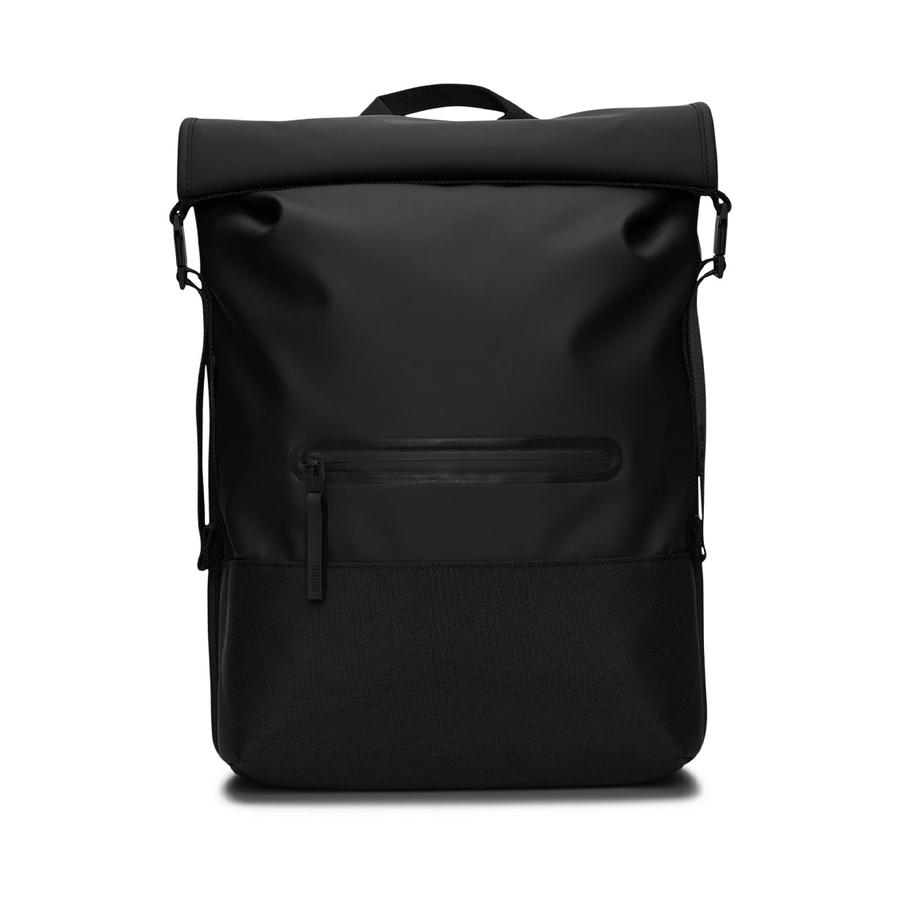 Rains Trail Rolltop Backpack Black Black
