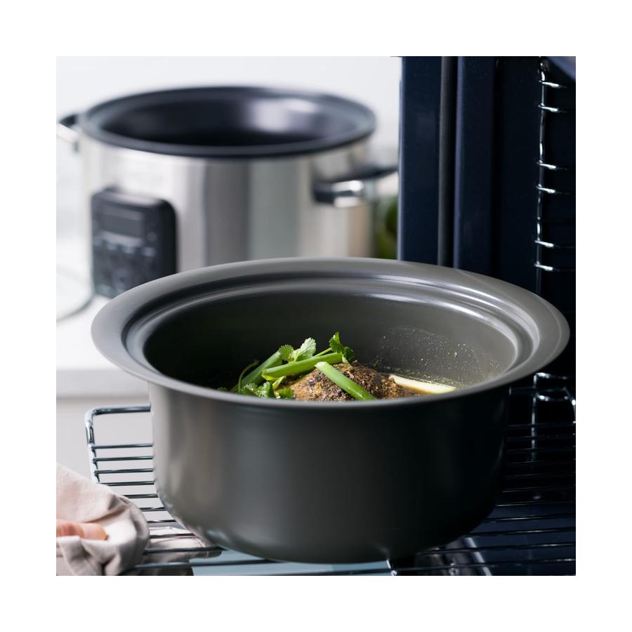 GreenPan Bistro Slow Cooker 3.7L Stainless Steel Stainless Steel