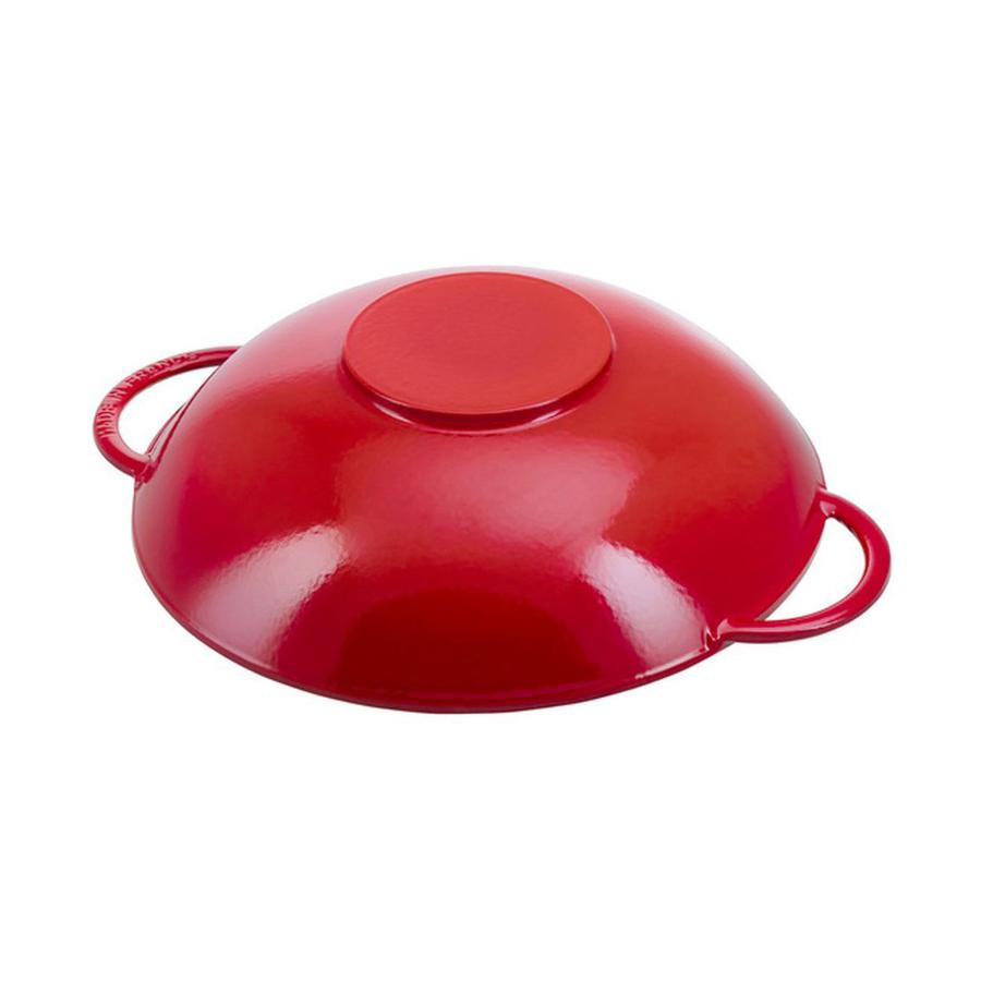 Staub 37cm (5.7L) Wok Cherry Red Cherry Red