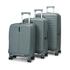 Caselite Venture 57cm, 66cm & 76cm Top Open Hardside Luggage Set Grey Green