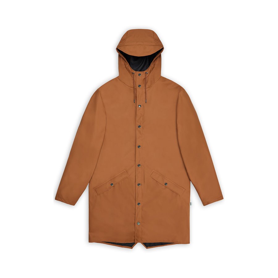 Rains Long Jacket Rust M