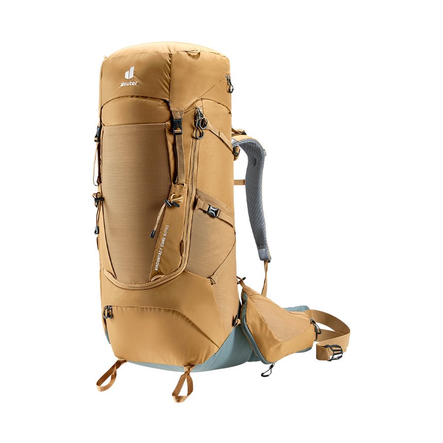 Deuter Aircontact Core 60+10 Trekking Backpack Almond-Teal Almond-Teal