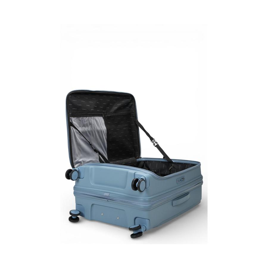 Caselite Venture 57cm & 76cm Top Open Hardside Luggage Set Grey Blue Grey Blue