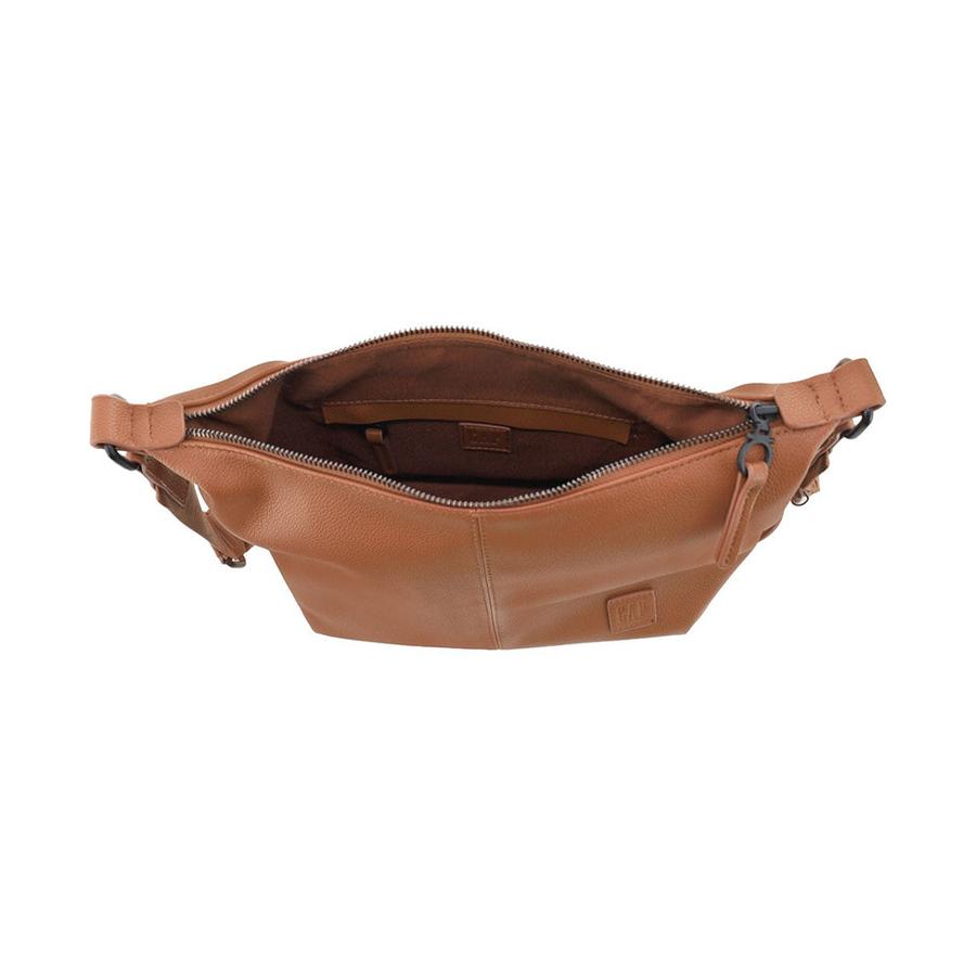 Gap Essenza Ladies Vegan Leather Rectangular Crossbody Bag Tan Tan