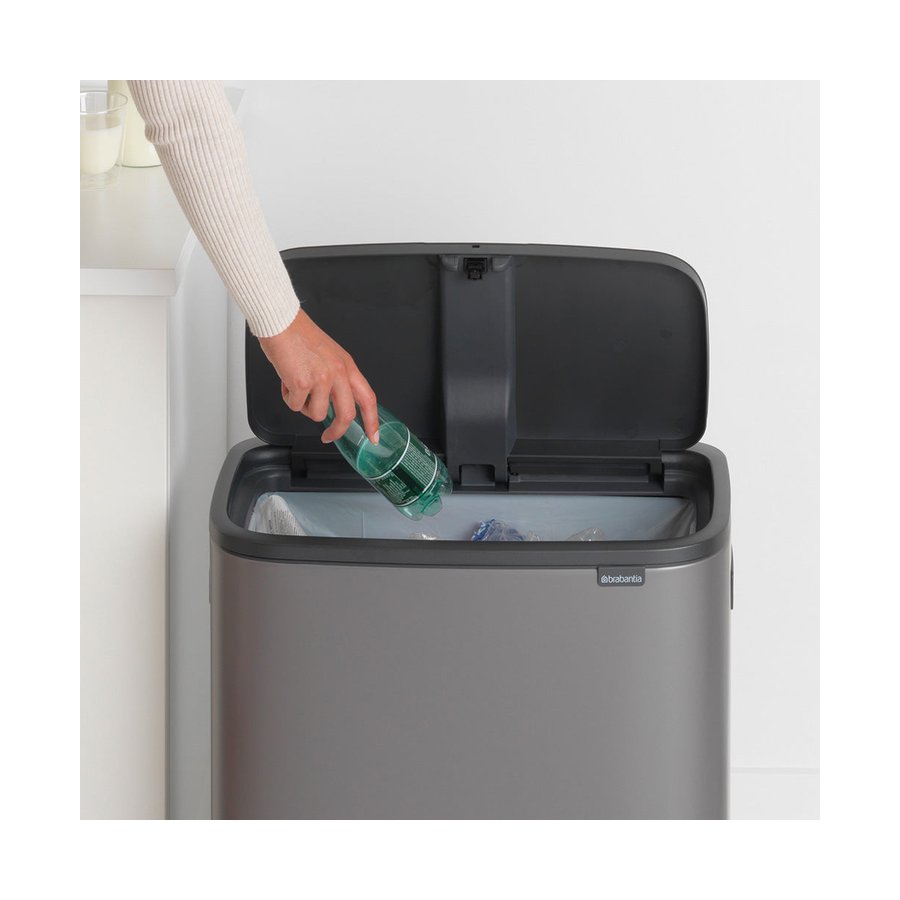Brabantia Bo Touch Bin (60L) Platinum Platinum